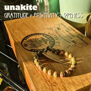 Unakite Gemstone Bracelet